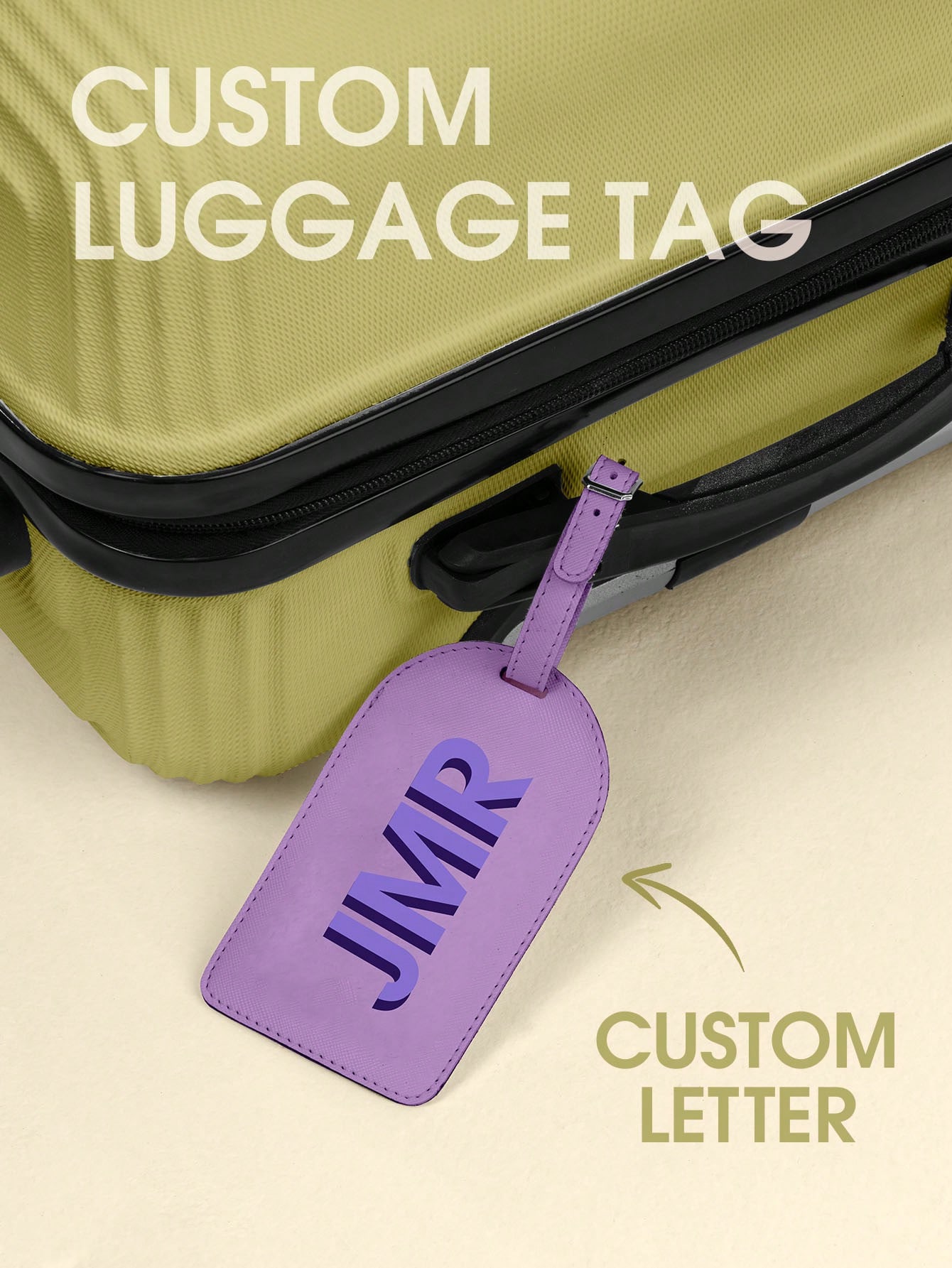 Travel Accessories B&M - Personalizowana zawieszka do bagażu z inicjałem,