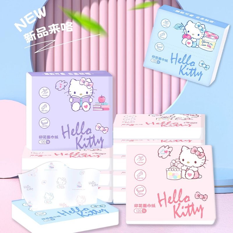 Travel Accessories In Japan - Nowe chusteczki Hello Kitty w pudełku,