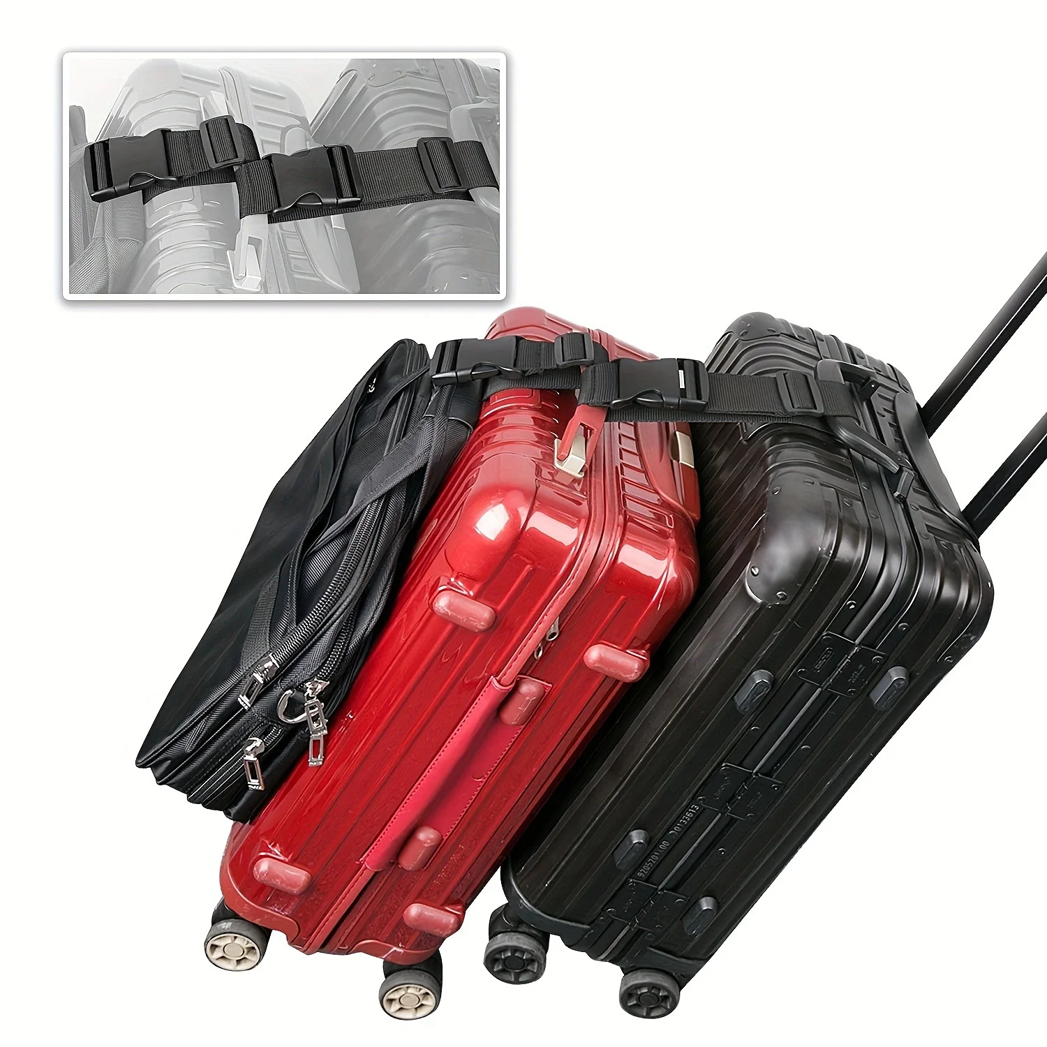 Travel Accessories B&M - 1 szt. Prosty, regulowany pasek do