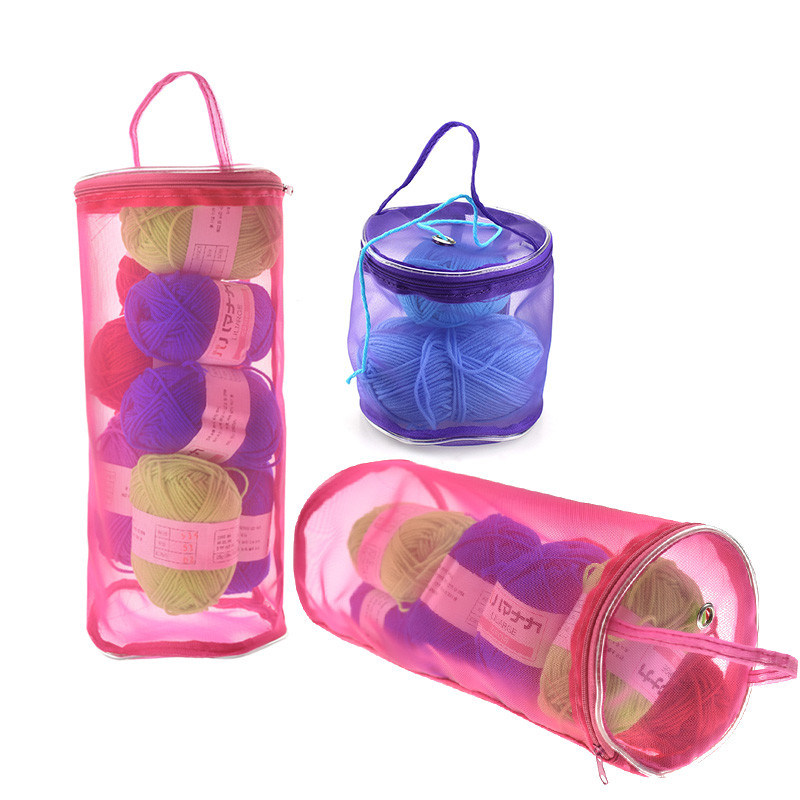 Travel Accessories To Sew - KOKNIT przędza dziewiarska okrągła torba szydełkowa