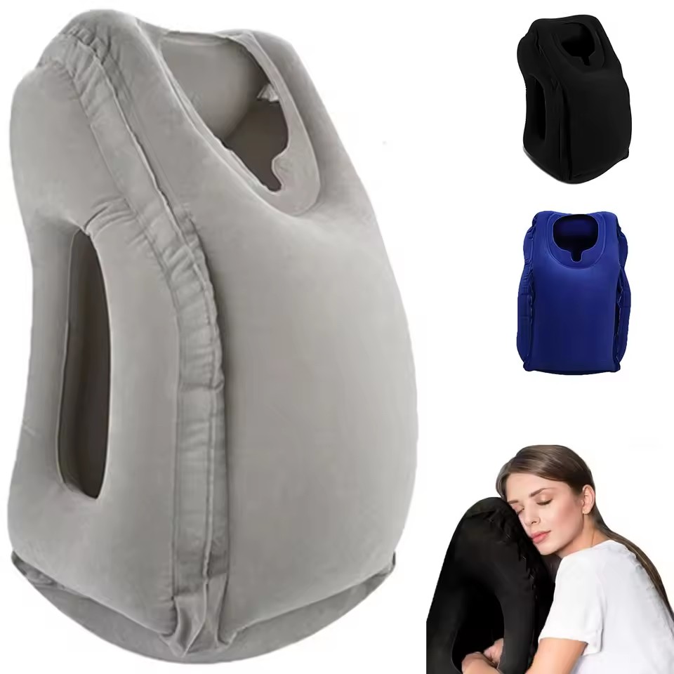 Travel Accessories For Long Haul Flights - Nadmuchiwana poduszka podróżna, akcesoria podróżne z