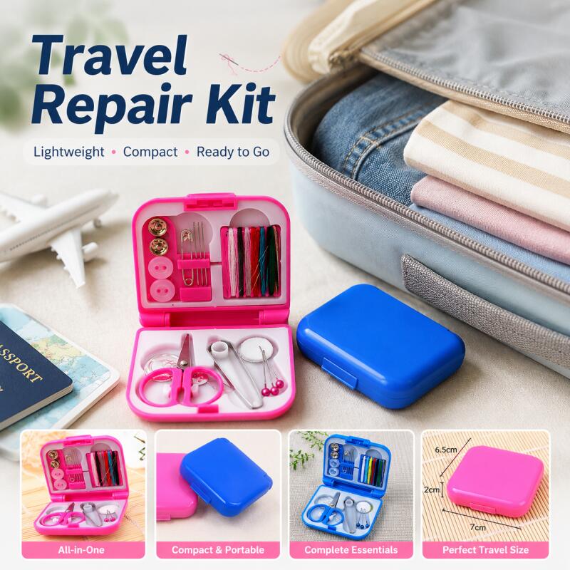 Travel Accessories To Sew - Składany Przenośny Mini Zestaw do Szycia