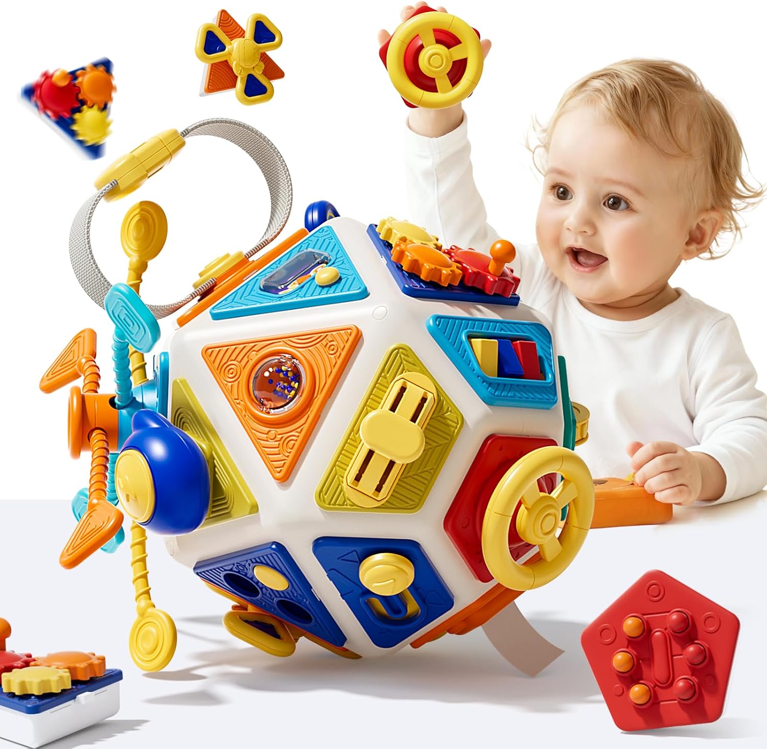 Travel Accessories Toddler - Kostka aktywności dla niemowląt, zabawki sensoryczne