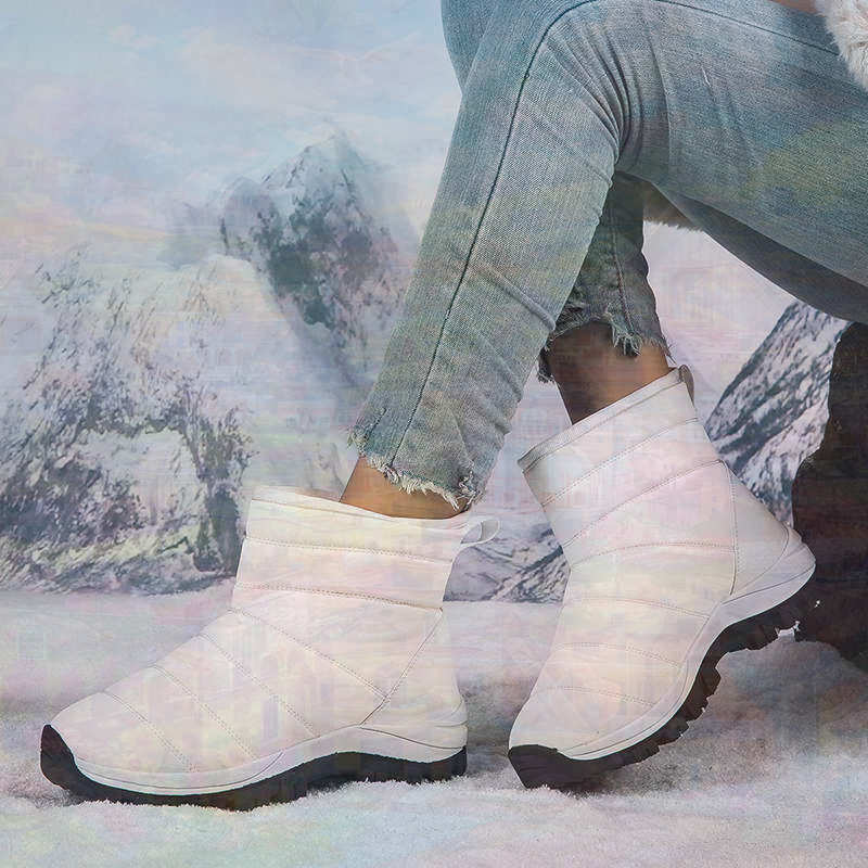 Travel Accessories Gift Ideas - Antypoślizgowe termo starsze tenisowe damskie buty