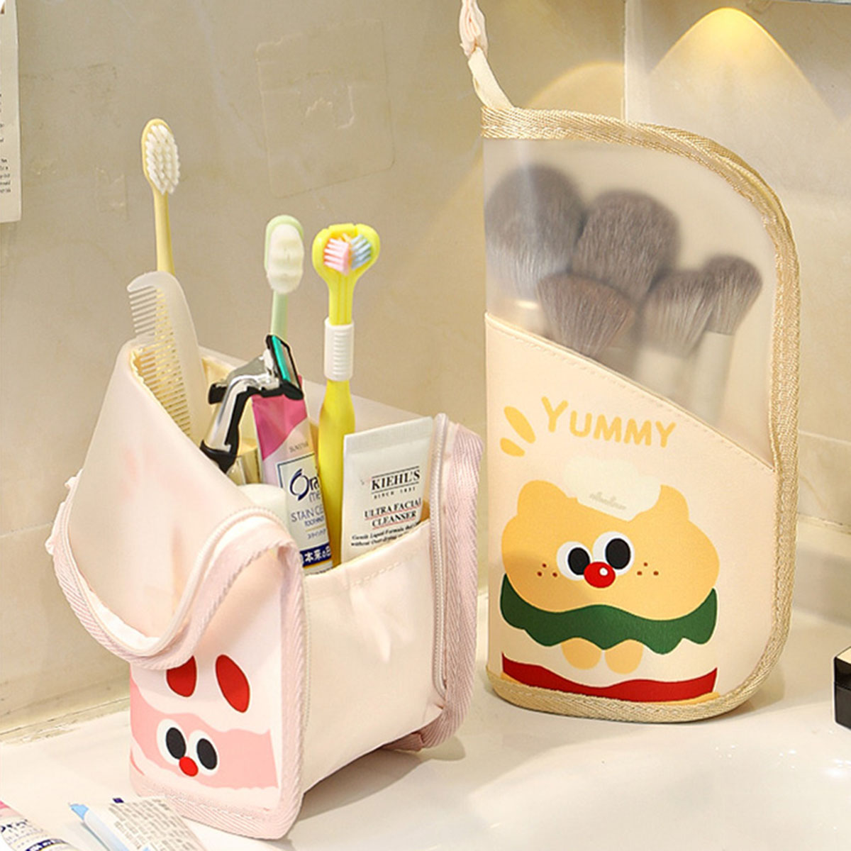 Travel Accessories Organizer - 1 szt. Kosmetyczka Podróżna Stojąca Torba