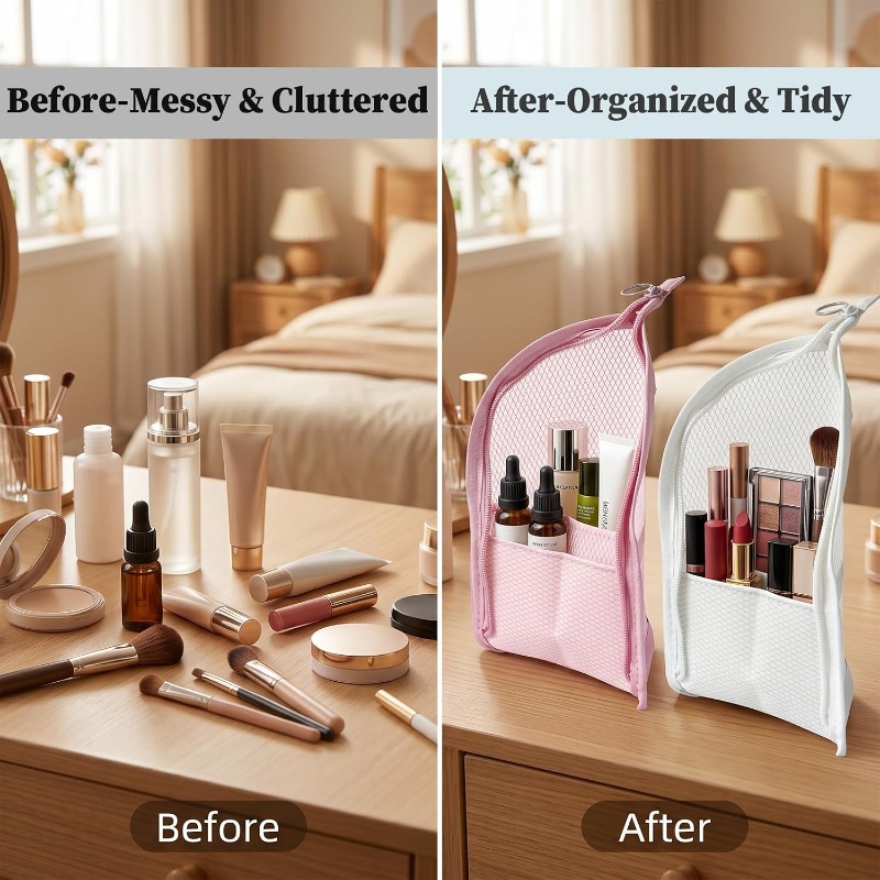 Siatkowa kosmetyczka oddychają – Travel Accessories Organizer recenzja i cena