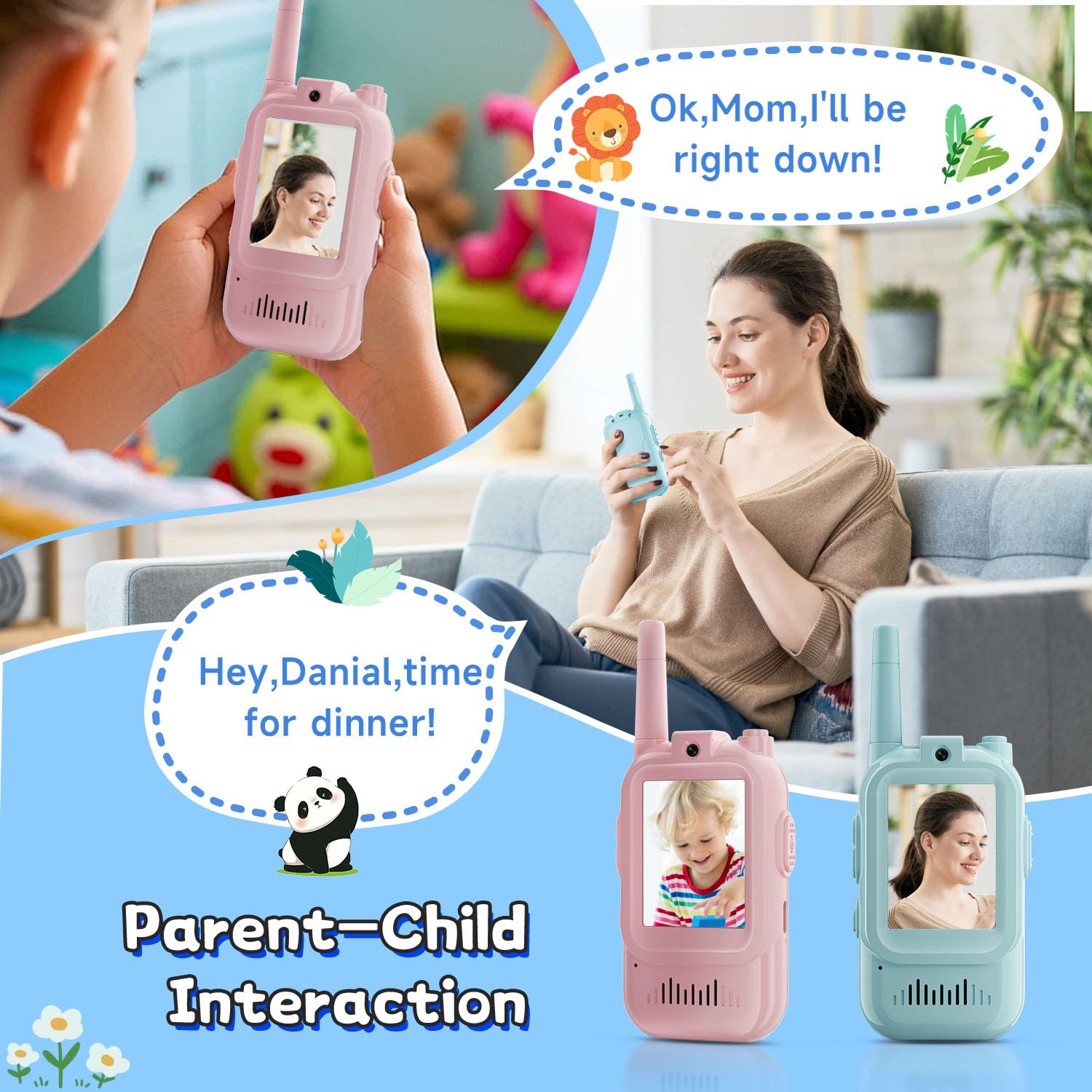 2 SZT. Walkie-talkie wideo dla – Travel Accessories Toddler recenzja i cena