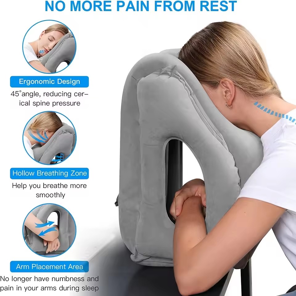Nadmuchiwana poduszka podróżna – Travel Accessories For Long Haul Flights recenzja i cena