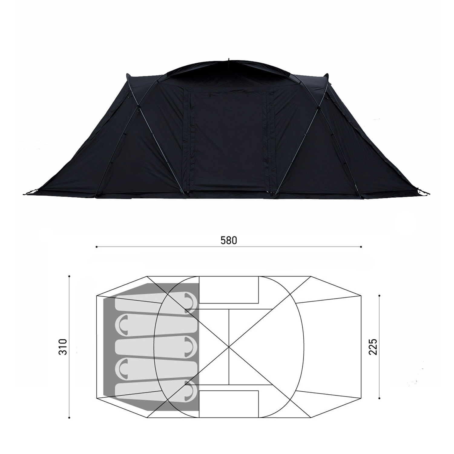 Namiot tunelowy na kemping, du – Travel Accessories You Need recenzja i cena